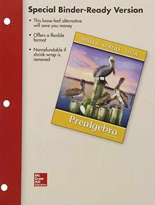 Loose Leaf for Prealgebra - Paperback, by Miller Julie; O'Neill Molly; - New