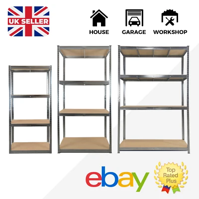 Garage Shelving Boltless Metal Racking Shelf Unit Strong Storage Shelves 175KG