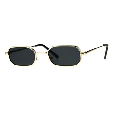 Rectangular Heptagon Shape Sunglasses Small Indie Fashion Shades UV 400
