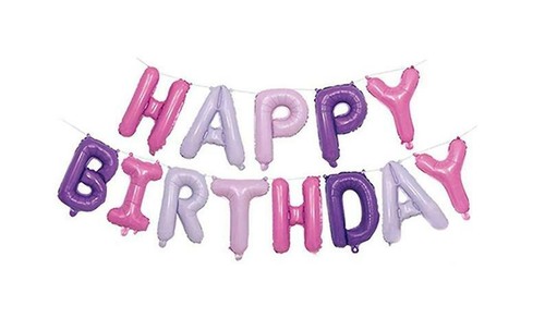 Happy Birthday Luftballons Banner Folie Papier Aufblasbar Wiederverwendbar Party Deko - Bild 16 von 30