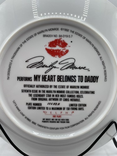 Marilyn Monroe Sammelteller, My Heart Belongs to Daddy, COA, Box, #10038 A - Bild 4 von 11