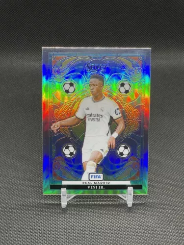 2023-24 VINI JR. Panini Select La Liga Real Madrid #29 Stained Glass Case Hit !!