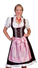 ★ 3 Tlg Oktober Rosa Pastel Dirndl Oktoberkleid Trachtenkleid Kleid 40-54