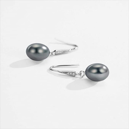 Charm 925 Silver Plated Drop Earrings Cubic Zircon Anniversary Jewelry A Pair - Bild 4 von 6