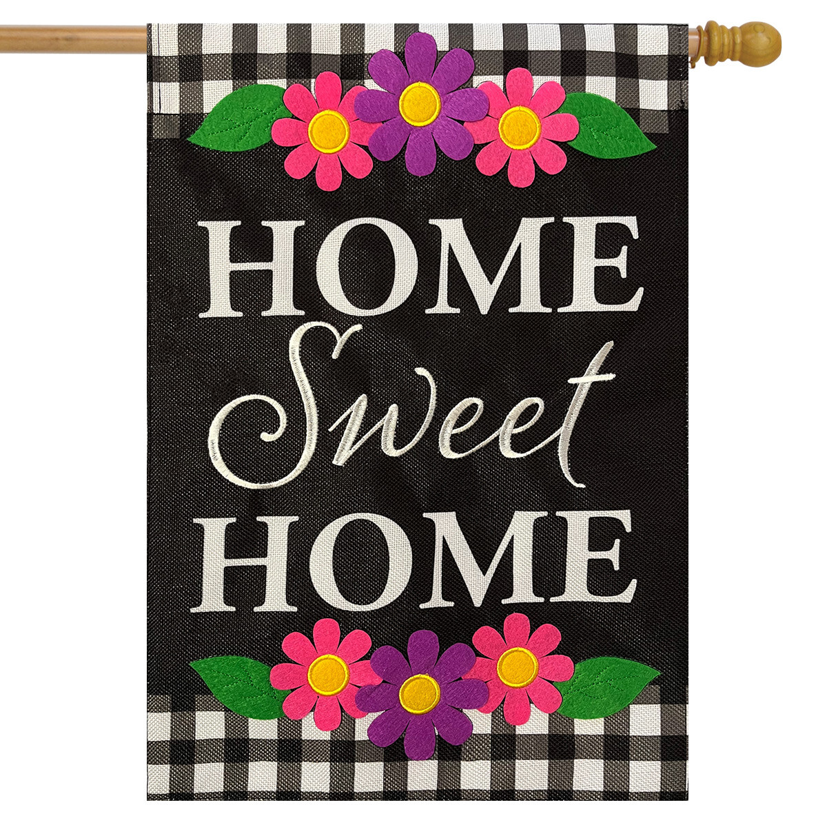 Briarwood Lane Gartenflagge 'Home Sweet Home' – Bunte Florale Farmhouse-Dekoration Für Haus & Garten