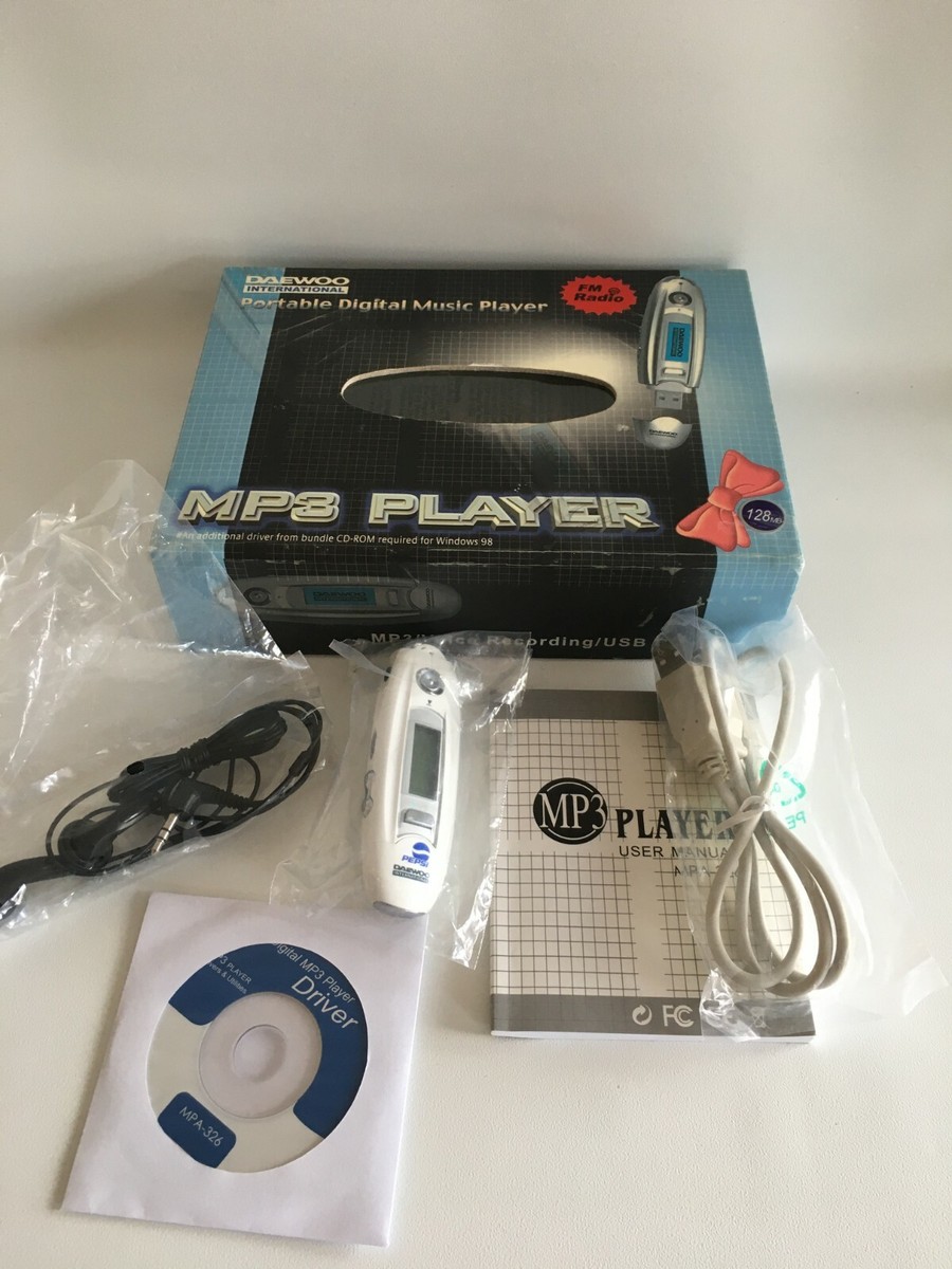 Daewoo Portable Mp3 Music Player, Pepsi 128MB Voice Recorder New