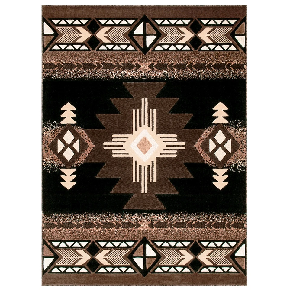 YHSF South West Native American Area Rug  Easy Clean - 5 Feet x 7 Feet - Image 3 of 4