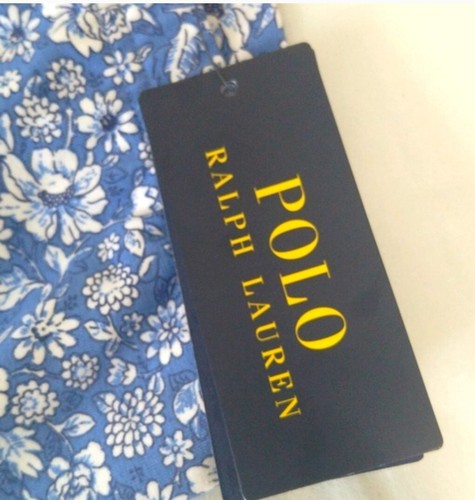 polo ralph lauren Girls Pull On Stretchy Floral White / Blue Casual Leggings - Picture 7 of 9