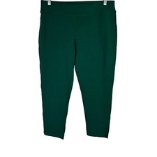 Susan Graver Petite Premium Stretch Slim Leg Pull-On Pants Rich Hunter PM Size