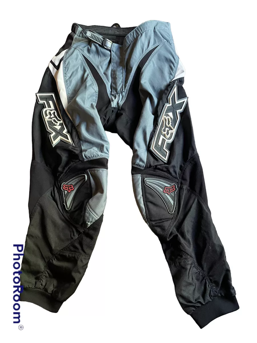 FOX Motocross Pants Men's Size 32 ATV Black Gray RN#97275