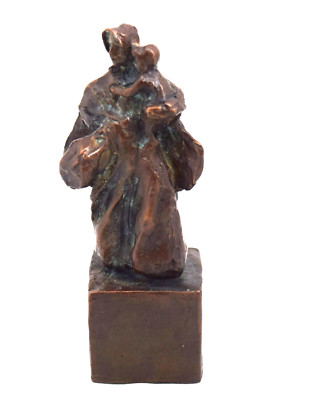 Tiny Madonna Bronze Statue Glenna Goodacre 1999 Mother Child Bonnets 3/200