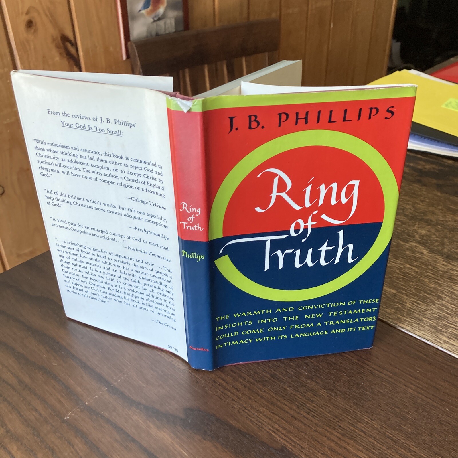 Ring of Truth by J.B. Phillips 1967 Hardcover 2nd Printing Macmillan  -image