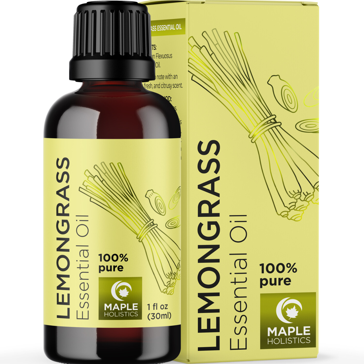 Чистое освежающее эфирное масло лемонграсса