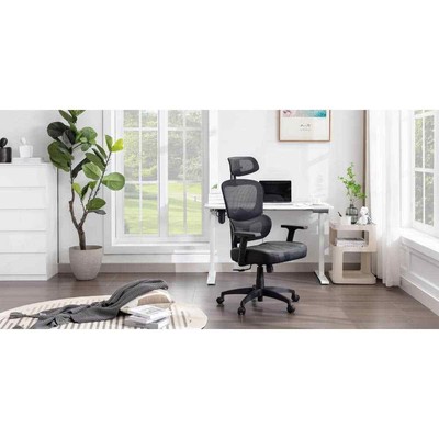 Red/Black Faux Leather Swivel Ergonomic Gaming Chair   Comfort for Gamers