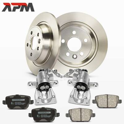 2x Bremssattel 2x Bremsscheiben 4x Beläge Hinten Ø253mm für Ford Focus II S-Max
