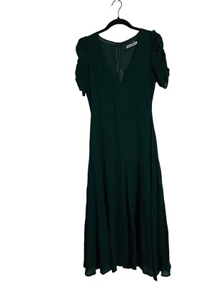 reformation cosa midi dress Reformation Cosa Tiered Crepe De Chine Midi Dress In Ivory