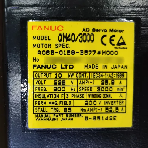 1PC New Fanuc A06B-0169-B577#M000 Servo Motor Expedited Shipping - Picture 2 of 6