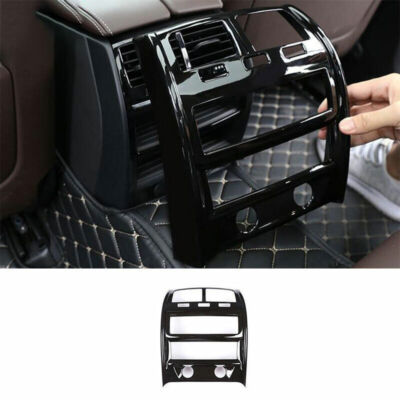ABS Black Rear Air Outlet Anti-Kick Panel Vent Trim For BMW 5 Series G30 2018-19