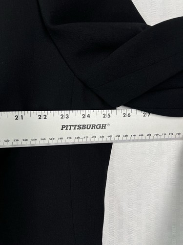 Blazer Moshita Couture Old Money taglie forti 24 nero impreziosito oro/diamanti - Foto 9 di 12