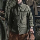 Bronson WW2 USMC P-44 Utility Jacket Vintage Herringbone Twill Combat Uniform