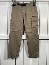 New BC Clothing Men's Convertible Pants Hiking Camping Tan Size 34x30