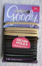 15 Goody Slide Slip Proof Silicone Line Elastics Hair Bands 3 PACK