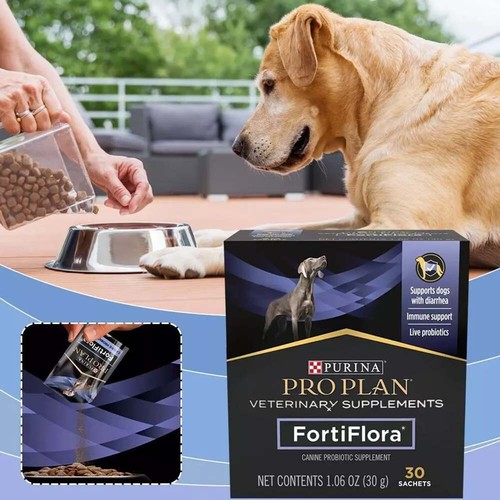 30 x 1g Purina Pro Plan Fortiflora Canine Probiotic Dog Food Supplement A