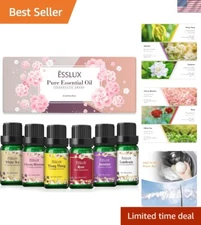 Natural Essential Oils Gift Set - Long-Lasting Scents for Diffusers & Candles