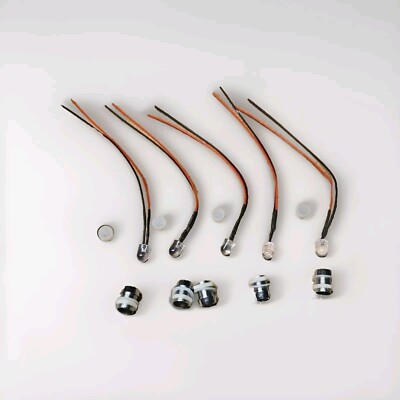 vorverdrahtete weiße LED 10cm 12V Leuchtmittel 10mm X5 