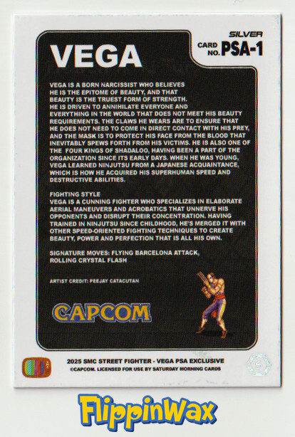 Street Fighter 2: Champion Edition PSA Magazine Promo Card