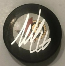AUSTIN WATSON SIGNED OTTAWA SENATORS HOCKEY PUCK W/ CASE COA