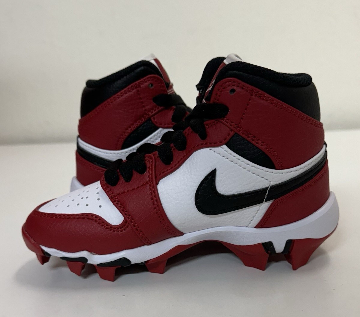 Nike Air Jordan 1 Mid Youth Cleat Sz 11C Chicago Baseball
