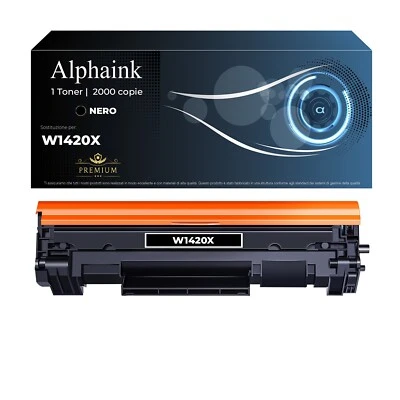 ALPHAINK TONER W1420X 142A 142X PER HP LASERJET M110W PRO MFP M140W M139W M130