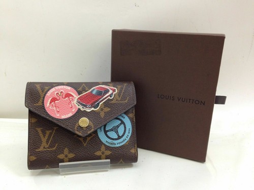 Auth Louis Vuitton Monogram 'My LV World Tour' Victorine Wallet 9C270990MKK"