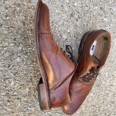Joseph Abboud Size 11M Brown Thorton Plain Toe Oxford Brown Joseph Abboud Men Thorton Plain Toe Oxford Leather Shoes  main image 3