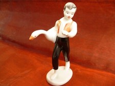 Handbemalte Porzellan Figur aus Ungarn Hollohaza-Kezzel-Festett 50er Jahre!