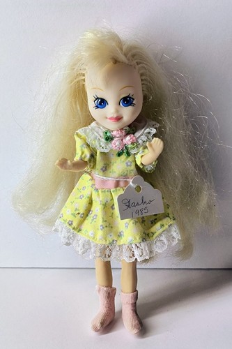 Vintage 1985 Hasbro 6" Megan Doll Blonde My Little Pony Yellow Dress
