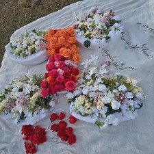 Wedding Flower Centerpiece Floral Arrangement X4 23"x24" X1 34" Roses Extras