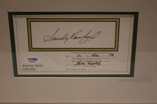 Sandy Koufax 23x25 Newsweek Magazine 10/11/1965 w/Cut Signature PSA/DNA Hologram - Picture 3 of 4
