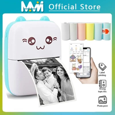 Mini Imprimante Portable Sans Fil BT – Heuchaey MP-C9, Papier Thermique, Photo Et étiquettes