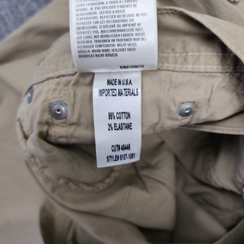 Citizens of Humanity The Gage Khaki Straight Leg Pants Cotton Blend Size 33x30 - Picture 10 of 14