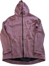 Womens NIKE Lavender Tech Fleece Cape Hoodie Sz S 811710-533