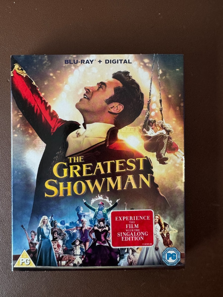 THE GREATEST SHOWMAN (HUGH JACKMAN) BLU RAY UK WITH SLEEVE UK