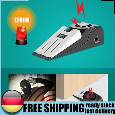 Door Stop Alarm Anti-theft Door Stopper Block Alarm Wireless Small for Apartment