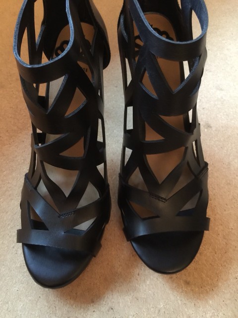 New Fergalicious Black High Heel Dress Sandals size 8 | eBay