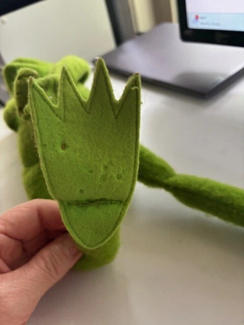 Auténtico muñeco de peluche de colección años 70 Kermit the Frog Fisher Price #850 Jim Henson Muppet Foto 4 de 4