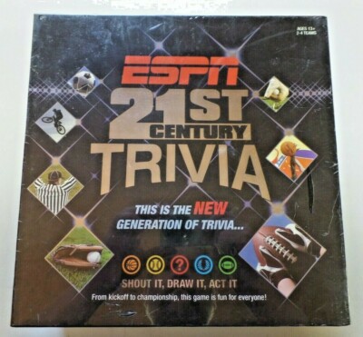 ESPN 21st Century Trivia Game New Generation of Trivia Brand New Sealed 