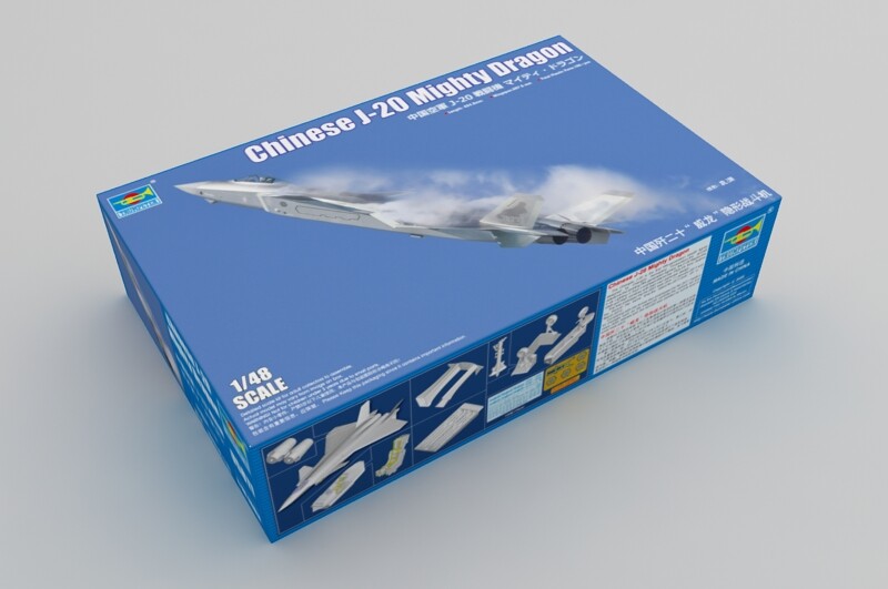 Trumpeter 05811 - 1:48 Chinese J-20 Mighty Dragon - New