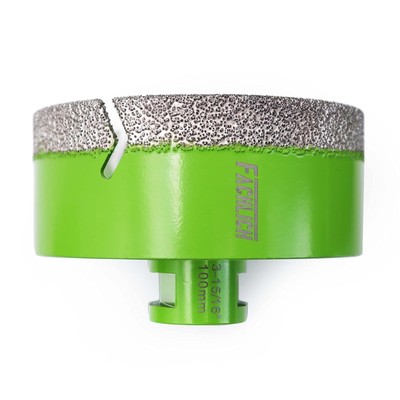 Diamond Core Drill Bits - 4'' Tile Hole Saw 100mm Ceramic Drill Bit Vacuum Bra...