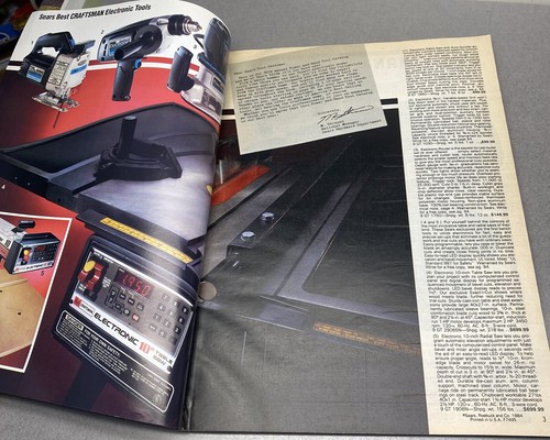 1984-1985 Sears Craftsman Power and Hand Tools Catalog Specialog Vintage - Picture 4 of 12
